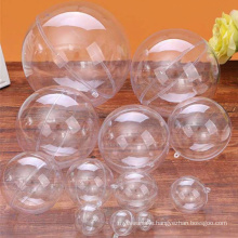 2.5/3/4/5/6/7/8/9/10/12/14/16/20cm Transparent Ball Open Plastic Clear Bauble Ornament Christmas Party Hanging Pendant Gift